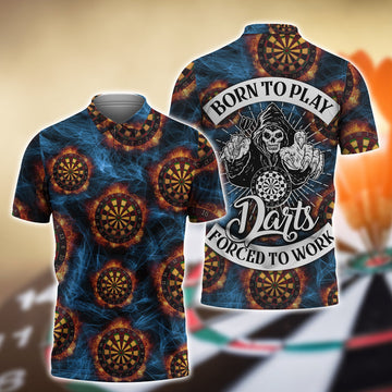 FUNSTUFFPRINT Darts 3D All Over Print Polo Shirt Size S-5XL