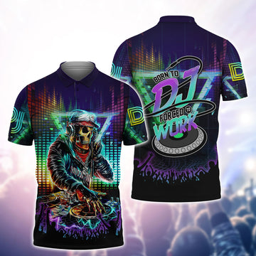 FUNSTUFFPRINT Dj, 02 3D All Over Print Polo Shirt Size S-5XL