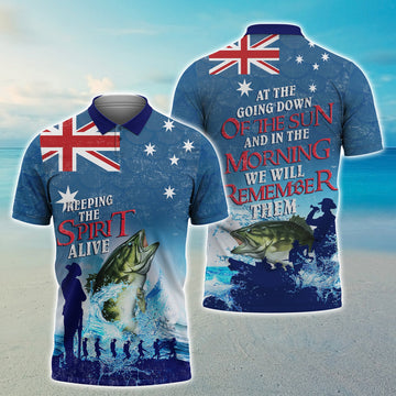 FUNSTUFFPRINT Keeping The Spirit Alive, 3D Polo Shirt 412