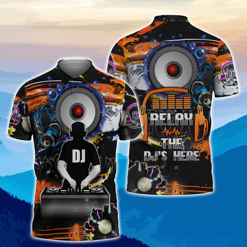 FUNSTUFFPRINT DJ 02- 3D Polo Shirt