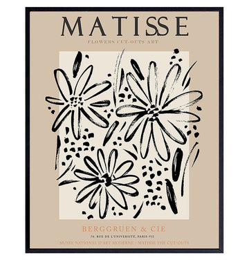 Matisse Flowers Cut Outs Art Berggruen And Cie, Flower Lover Poster and Canvas