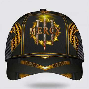 FUNSTUFFPRINT Mercy Nails Crown Of Thorns Classic Hat All Over Print - Christian Hats for Men and Women