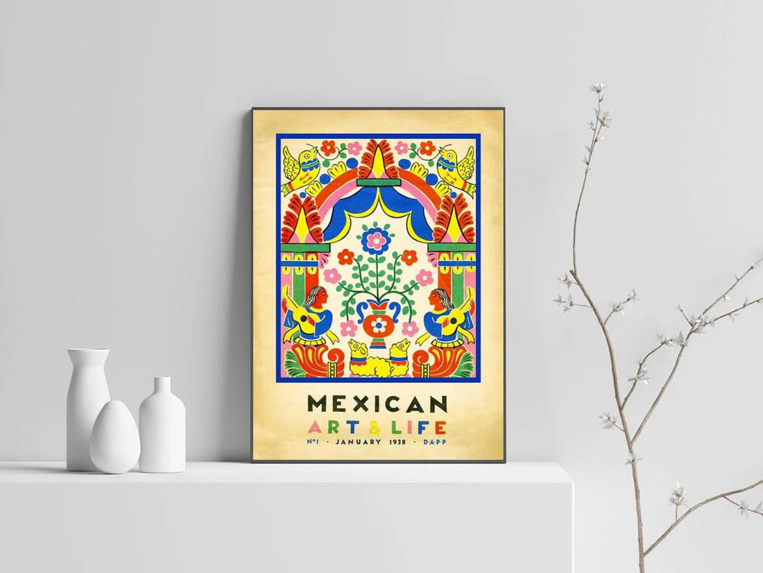 Mexican Art And Life, January 1913, Poster Decor Poster and Canvas