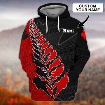 FUNSTUFFPRINT Canada Veteran - Personalized Name 3D Hoodie and Zip Hoodie