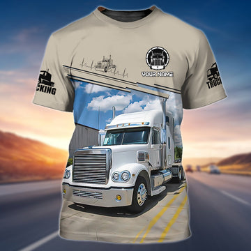 FUNSTUFFPRINT TRUCKER 111 - Personalized Name 3D T-Shirt