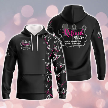 FUNSTUFFPRINT Relined Nails+ 3D Hoodie Tad 2 3D Hoodie and Zip Hoodie