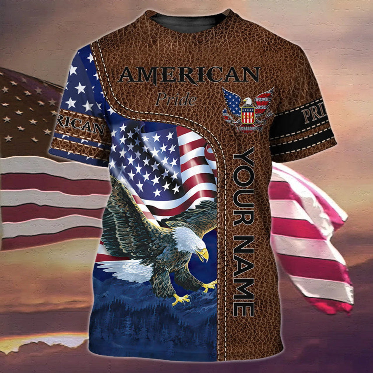 Custom AMERICAN PRIDE - 3D T-Shirt