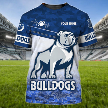 FUNSTUFFPRINT Bulldogs - Personalized Name 3D T-shirt