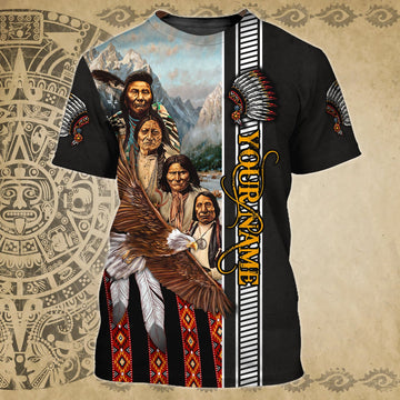 FUNSTUFFPRINT NATIVE - Personalized Name 3D T-Shirt