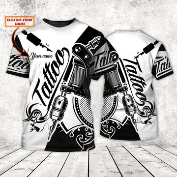 Custom Personalized Tattoo T-Shirt Men Women Tattoo Design Shirts Gift For Tattoo Lover