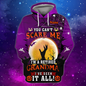 FUNSTUFFPRINT I'm A Retired Grandma - Personalized Name 3D Hoodie and Zip Hoodie