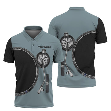FUNSTUFFPRINT DJ 88 - Personalized Name 3D Polo Shirt