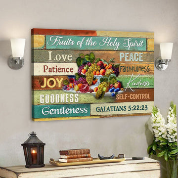 Fruits Of The Spirit Wall Art - Fruit Of The Spirit Canvas Art - Christian Canvas - Fruits Of The Holy Spirit Art For Decoration