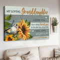 My Loving Granddaughter From The Moment You Were Born I Loved You I Have Always Love You Poster and Canvas