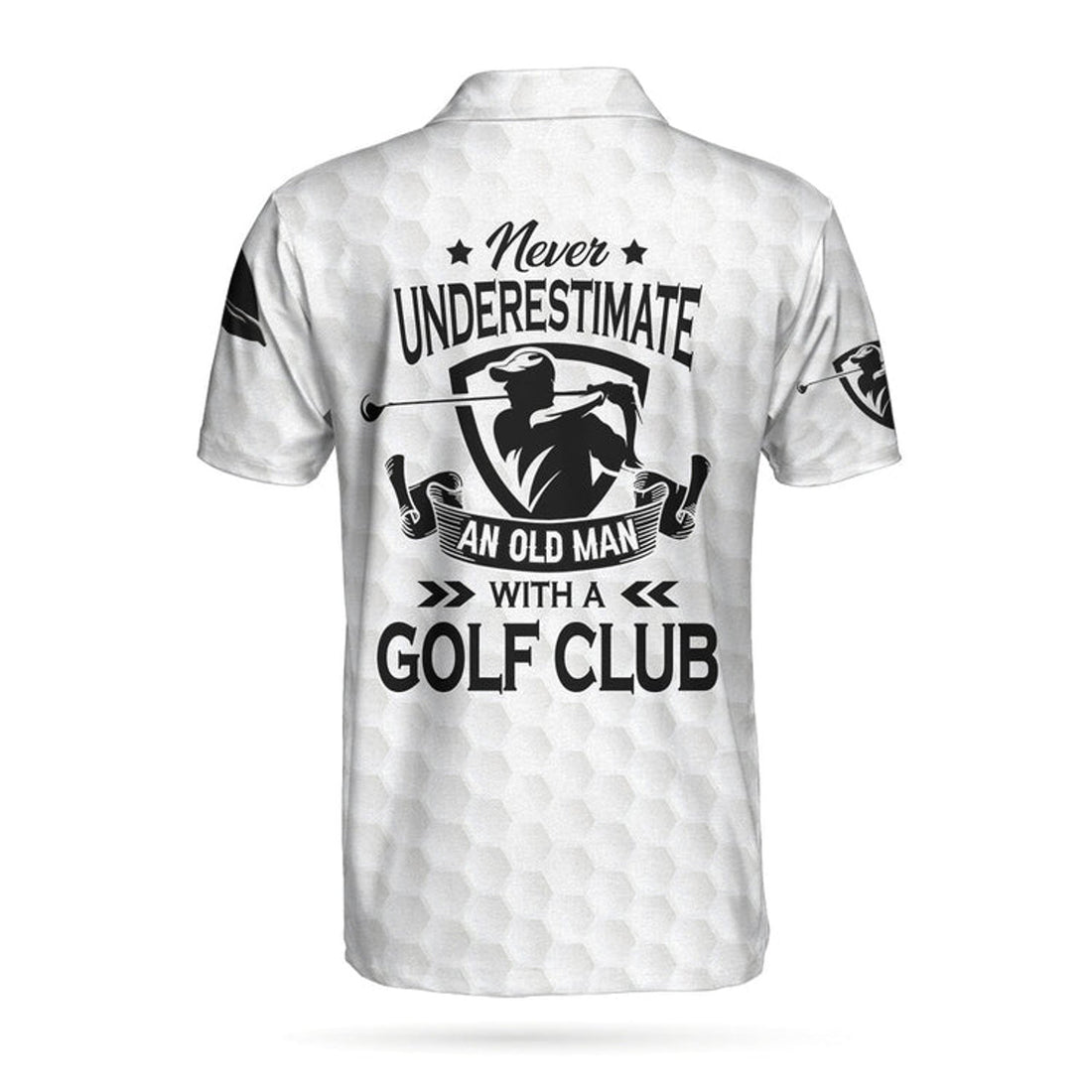 Never Underestimate An Old Man With A Golf Club Polo Shirt, White Skull Polo Shirt, Best Golf Shirt For Men