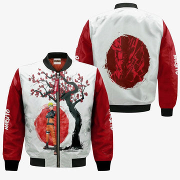 FUNSTUFFPRINT Nrt Uzumaki Bomber Jacket Custom Ninja Under The Sun Cosplay Costumes 3D Bomber Jacket