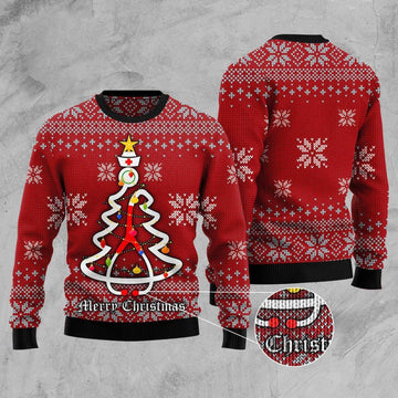 FUNSTUFFPRINT Nurse Ugly Christmas Sweater, Christmas Sweater, Ugly Sweater, Funny Xmas Sweaters Ugly Sweater