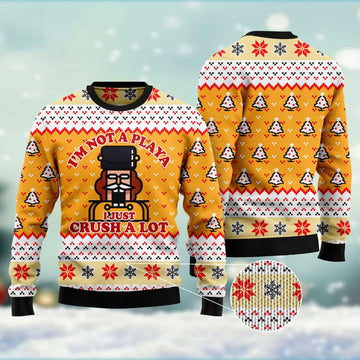 FUNSTUFFPRINT Nutcracker Playa Ugly Christmas Sweater, Christmas Sweater, Ugly Sweater, Funny Xmas Sweaters Ugly Sweater