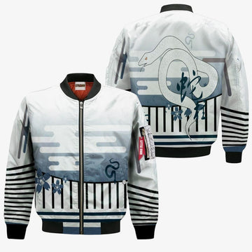 FUNSTUFFPRINT Obanai Iguro Bomber Jacket Custom KNY Cosplay Costumes 3D Bomber Jacket