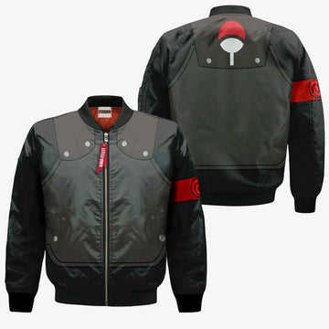 FUNSTUFFPRINT Obito Uchiha Chunin Boruto Bomber Jacket Custom Anime Clothes 3D Bomber Jacket