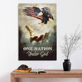 One Nation Under God Canvas Wall Art - Christian Wall Posters - Religious Wall Decor