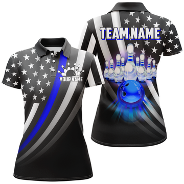 Custom American Bowling Jersey Custom Bowling Shirt for Women Team Bowling Polo Shirt