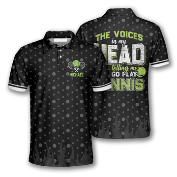 Custom Tennis the Voices in My Head Custom Polo Tennis Shirts for Men