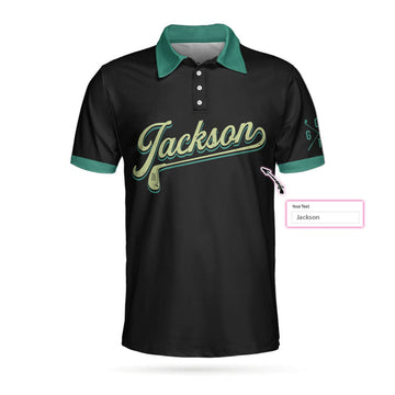 Personalized Awesome Golfer Golf Short Sleeve Custom Polo Shirt, Vintage Golf Shirt For Men