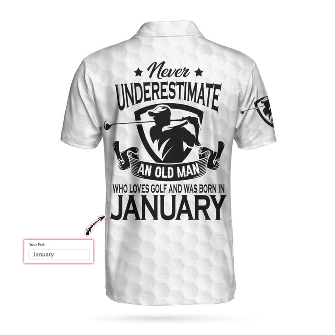 Personalized Never Underestimate A Golfer Born In Month Custom Polo Shirt, Cool Skull Golf Shirt For Men