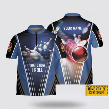 Custom Personalized That’s How I Roll Bowling Jersey Shirt – Perfect Gift for Bowling Fans