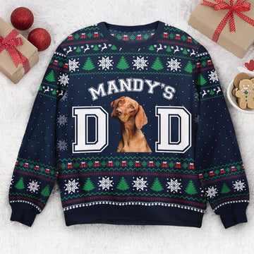 FUNSTUFFPRINT Custom Pet Parents Ugly Sweater
