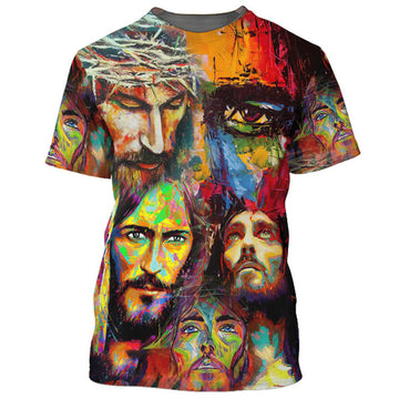 FUNSTUFFPRINT Pictures Jesus Christ 3D All Over Printed Shirt for Men and Women
3D T-shirt