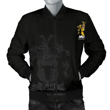 FUNSTUFFPRINT Pohl Germany Men's Bomber Jacket - German Family Crest 3D Bomber Jacket