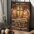 Pray For Healing Cross Bible Way Maker Miracle Worker Canvas Wall Art - Christian Wall Posters - Religious Wall Decor