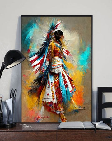 Native American Girl Poster and Canvas
