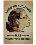RBG Poster, Library Poster, A Women With A Little Power, Was Terrifying To Some Poster and Canvas
