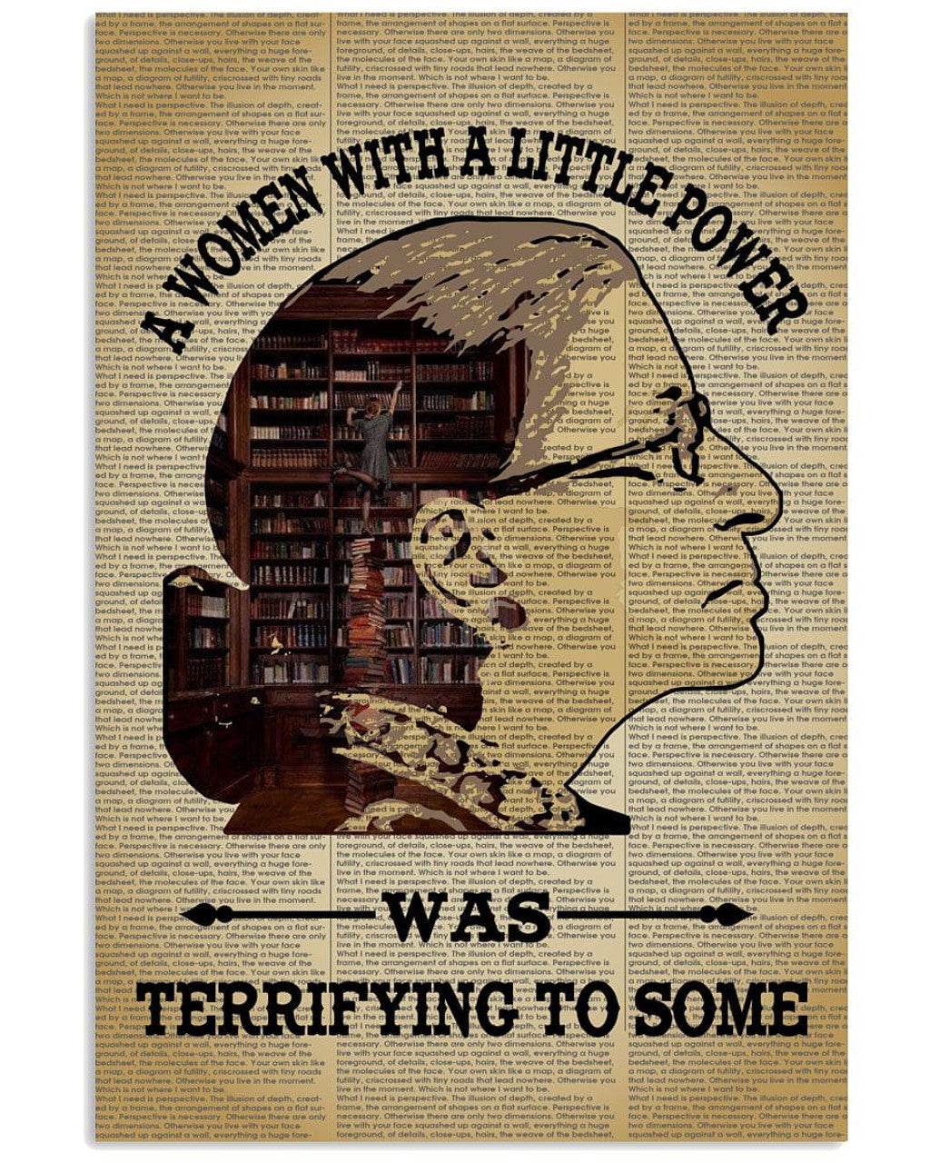 RBG Poster, Library Poster, A Women With A Little Power, Was Terrifying To Some Poster and Canvas