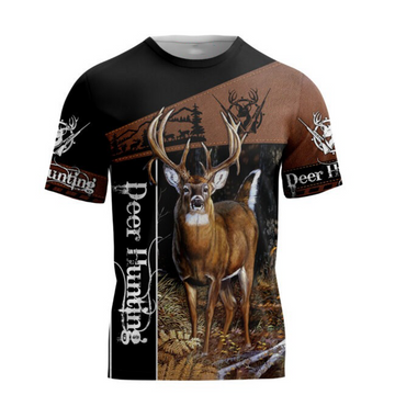 FUNSTUFFPRINT Hunting Dad 3D All Over Printed Shirts Deer Hunting Dad Hoodie Sweater Gift For Dad Birthday Gifts For Dad 3D T-shirt