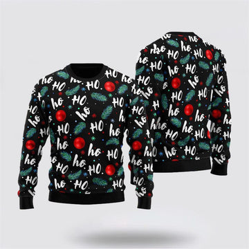 FUNSTUFFPRINT Santa Claus Sweater, Santa Claus Laughing Pattern Ugly Christmas Sweater, Santa Claus Outfit History Ugly Sweater