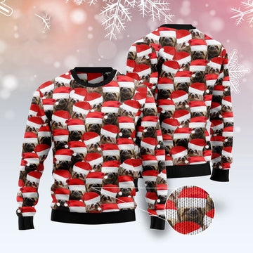 FUNSTUFFPRINT Sloth Group Awesome Ugly Christmas Sweater, Christmas Sweater, Ugly Sweater, Funny Xmas Sweaters Ugly Sweater
