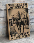 Some Girls Are Just Bord WIth The boodfveat Their Souls Horse Diding Poster and Canvas