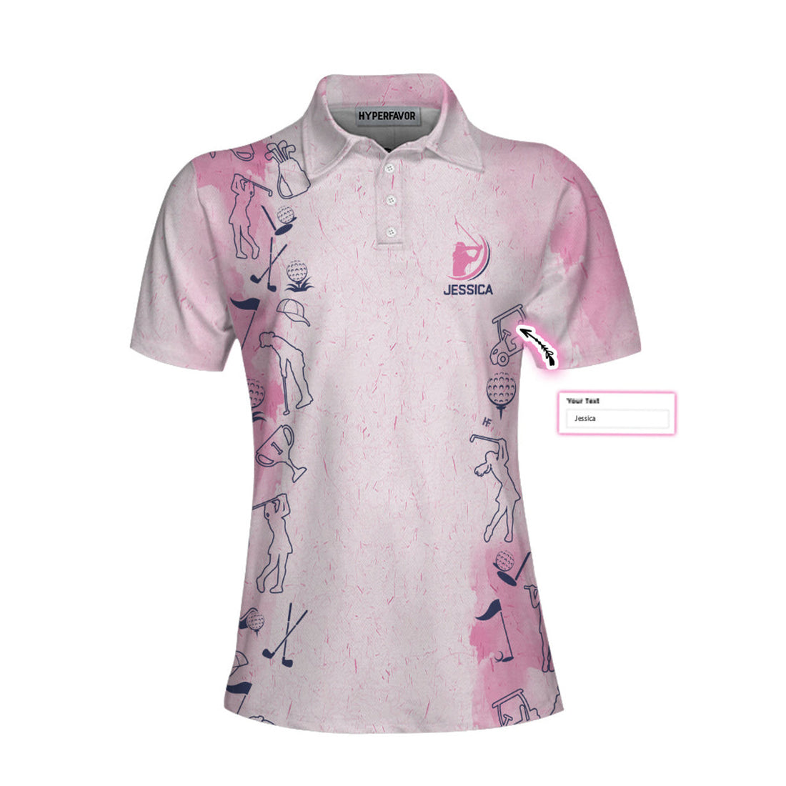 Custom Sometimes It Takes Balls To Be A Woman Custom Short Sleeve Women Polo Shirt, Gift For Female Golfers - Perfect Gift For Women