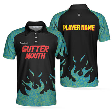 Custom Spized Bowling Topographic Custom Polo Shirt - Perfect Gift For Men