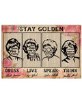 Stay Golden, Quiet, You Trash, As They Say In St Olaf, Picture It Sicily Poster and Canvas