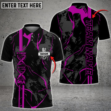 Custom Mechanic ADN Custom Name Printed 3D Polo Shirt