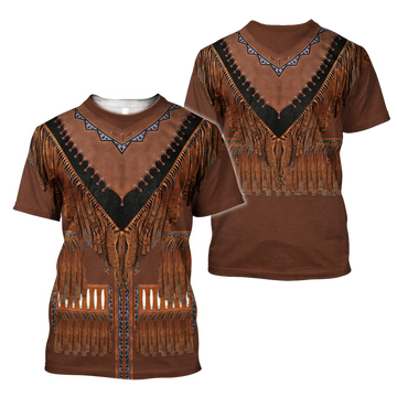 FUNSTUFFPRINT Cowboy Shirts No Cosplay Present To A Cowboy Man Women 3D T-shirt