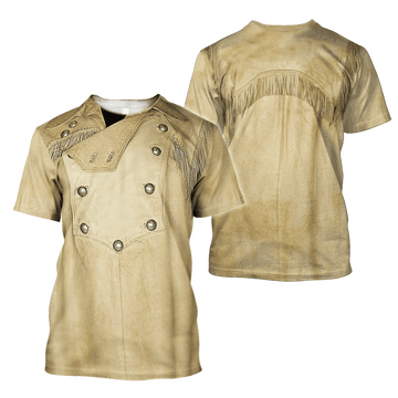 FUNSTUFFPRINT Cowboy Shirt No Cosplay 3D Over Printed Unisex Shirt 3D T-shirt