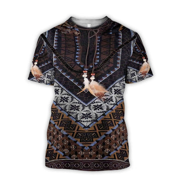 FUNSTUFFPRINT Native Cowboy Cosplay Shirts Men Women 3D T-shirt
