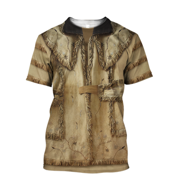 FUNSTUFFPRINT Cowboy 3D Shirt Cosplay No Leather Native Style Unisex Cowboy Shirt For Him Her 3D T-shirt