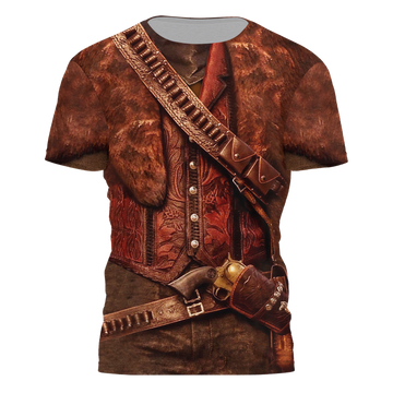 FUNSTUFFPRINT Cool Cowboy Cosplay Shirts Special Gift For A Cowboy 3D T-shirt